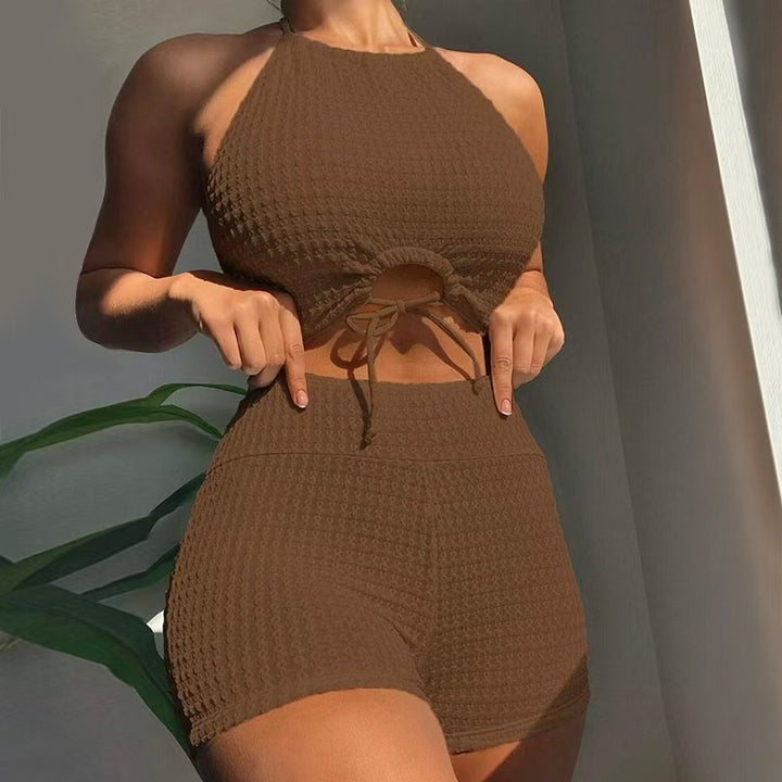 Damen Bikini-Set mit modischem Knotendesign und bequemem Höschen Echo Archiv