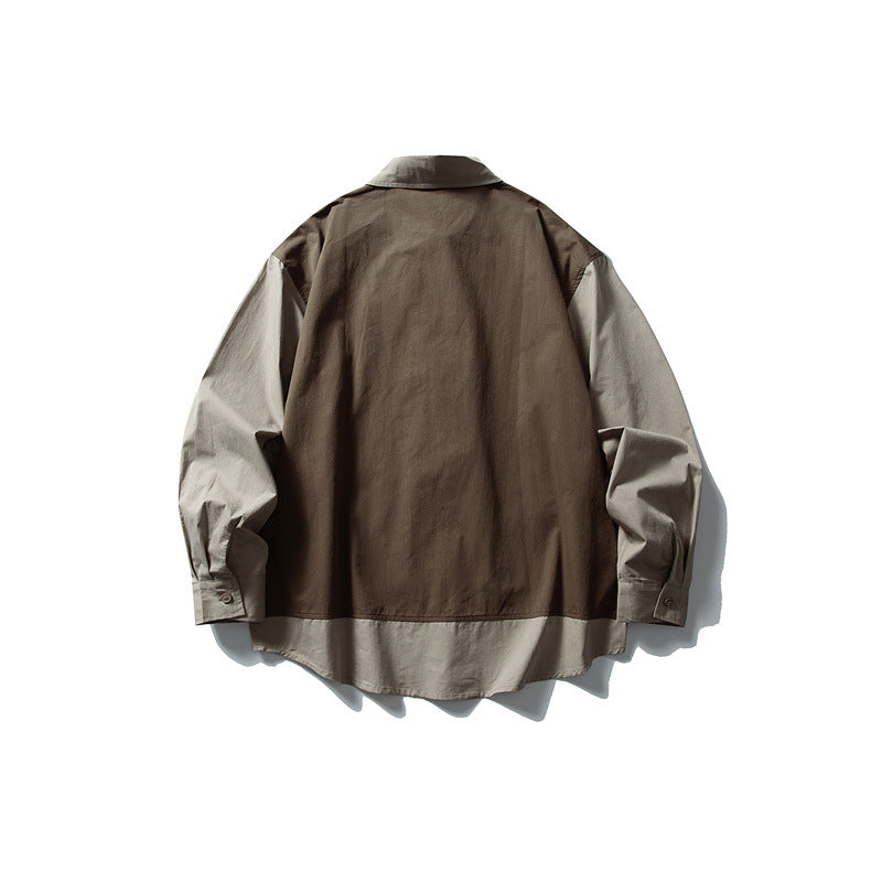 Herren Layering‑Hemd mit integrierter Utility‑Weste und Pattentaschen Echoarchiv