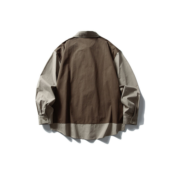 Herren Layering‑Hemd mit integrierter Utility‑Weste und Pattentaschen Echoarchiv