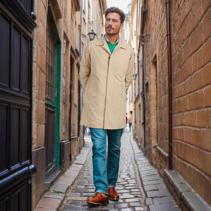 Herren Übergangsjacke mit leichtem Baumwollmaterial Echoarchiv