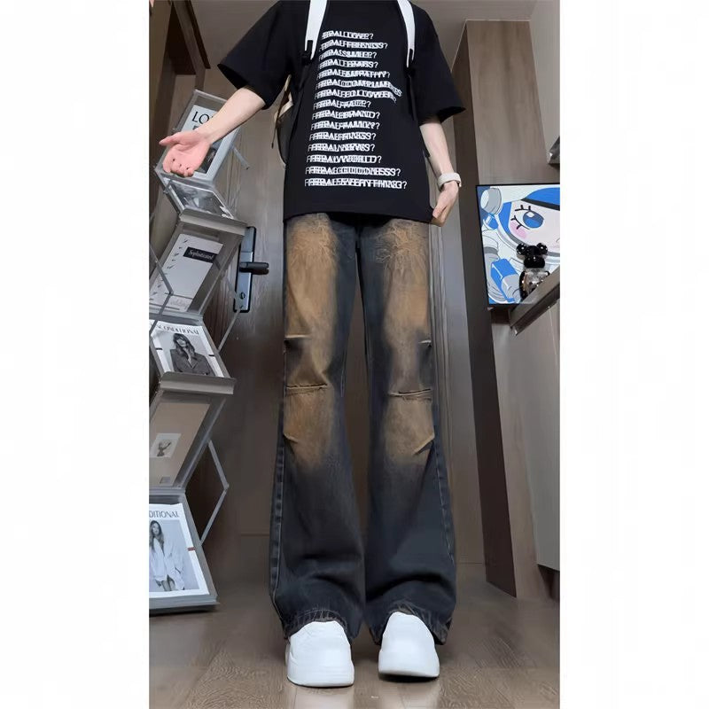 Damen Modische Oversized Jeans Echoarchiv