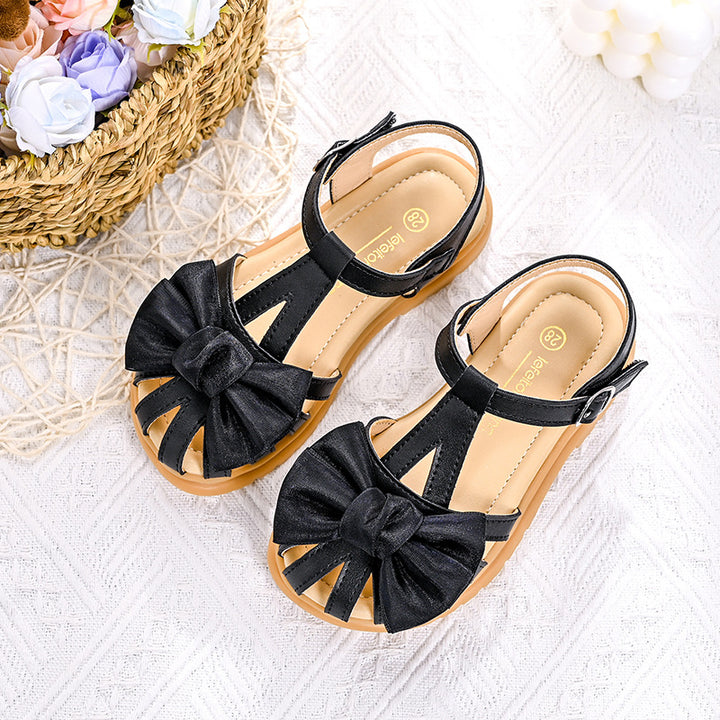 Mädchen Sandalen mit komfortablen Riemchen und großzügiger Schleifenapplikation Echo Archiv