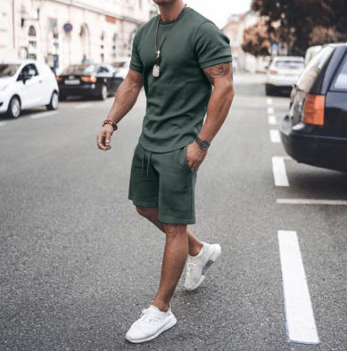 Herren lässiges Sportswear-Set aus atmungsaktivem Material Echoarchiv