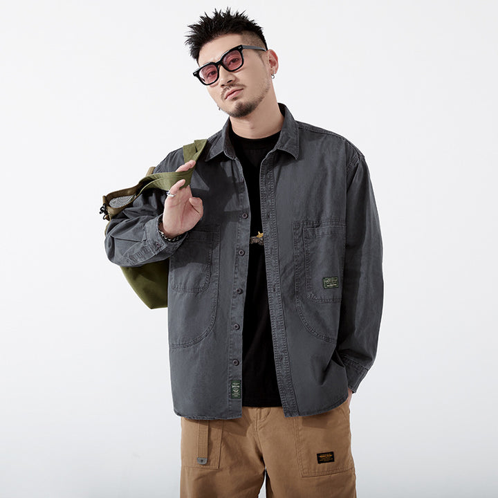 Herren Utility-Hemd mit praktischen Taschen Echoarchiv