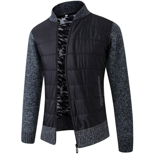 Herren Übergangsjacke mit Stehkragen und strukturiertem Design Echoarchiv