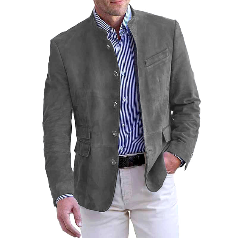 Herren elegante Wildlederjacke Echoarchiv