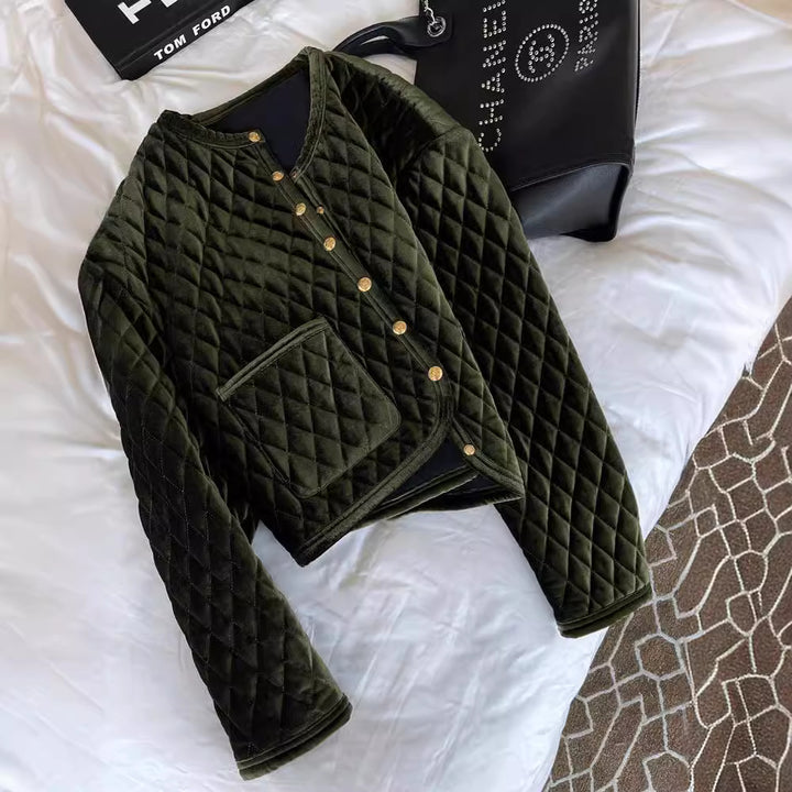 Damen Gemusterte Steppjacke Echoarchiv