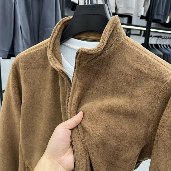 Herren Fleecejacke mit Stehkragen und Reißverschluss Echo Archiv