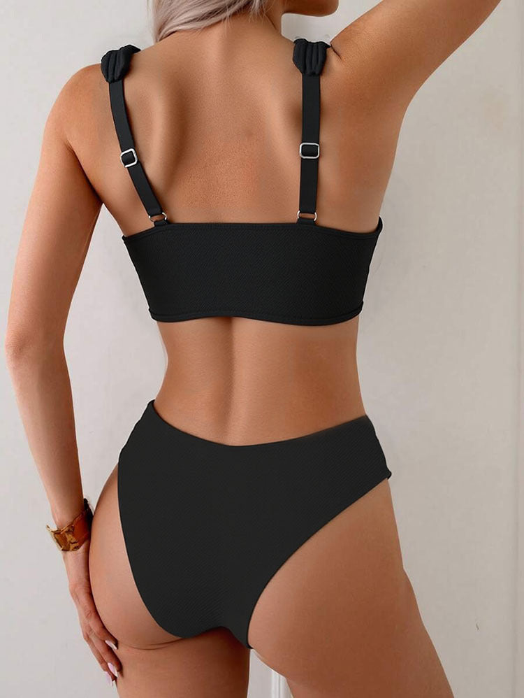 Damen Bandeau-Bikini mit breiten Trägern Echo Archiv