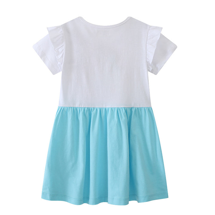 Mädchen Freizeitkleid mit zauberhaftem Einhorn-Motiv Echo Archiv