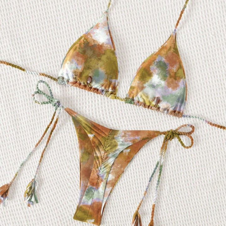 Damen Triangel-Bikini mit nachhaltigem Baumwollmix Echo Archiv
