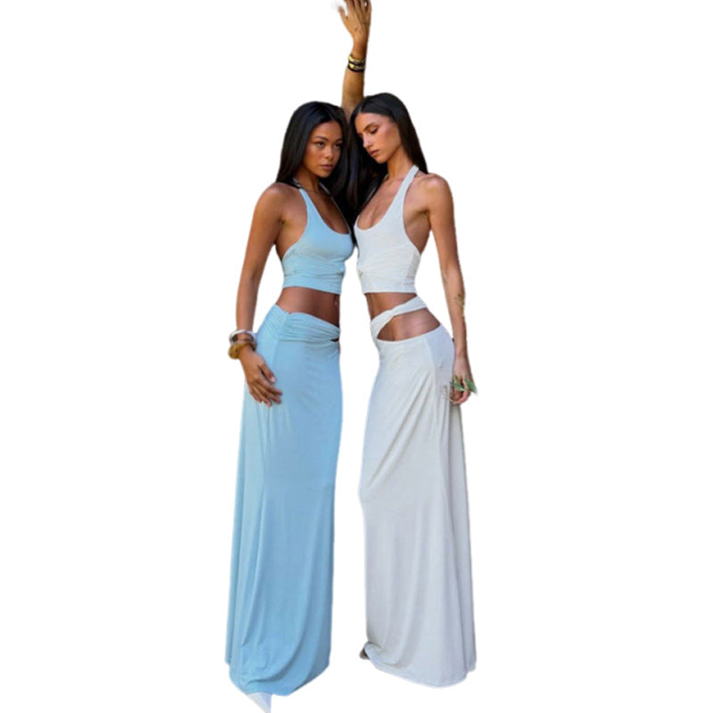 Damen Zweiteiliges Maxikleid mit raffiniertem Oberteil Echo Archiv