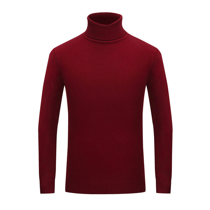 Herren Eleganter Rollkragenpullover aus feiner Wolle Echoarchiv
