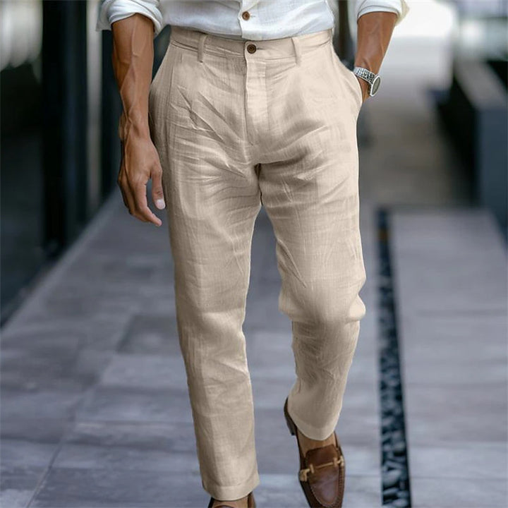 Herren elegante Chino-Hose mit schmalem Schnitt Echoarchiv