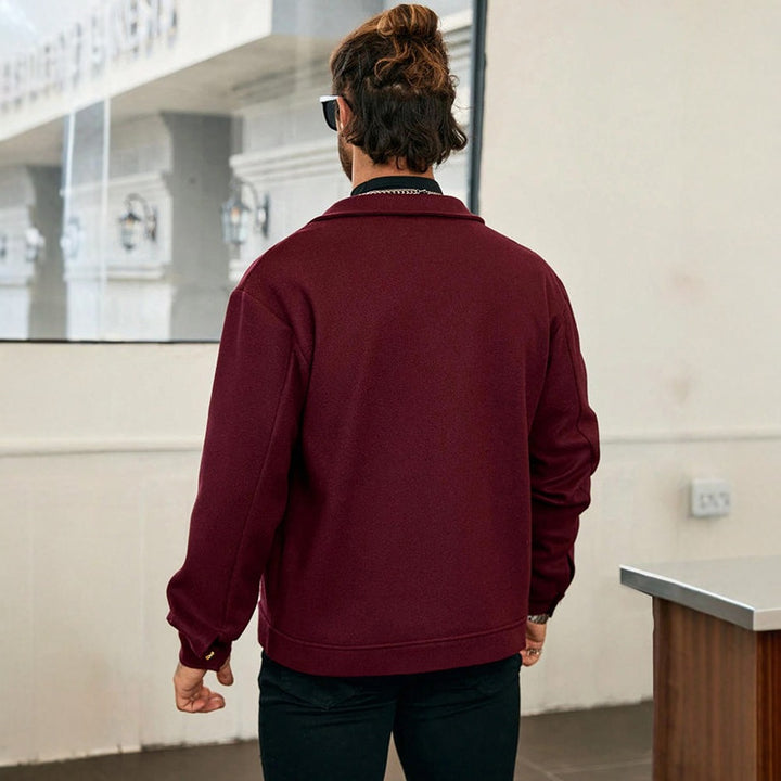Herren City-Stil Jacke mit verstecktem Reißverschluss von Echoarchiv