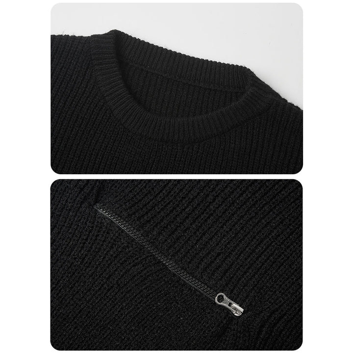 Damen Lässiger Sweater mit Reißverschluss Echoarchiv