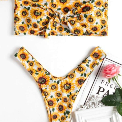 Damen Haarband mit verspieltem Sonnenblumenmuster Echo Archiv