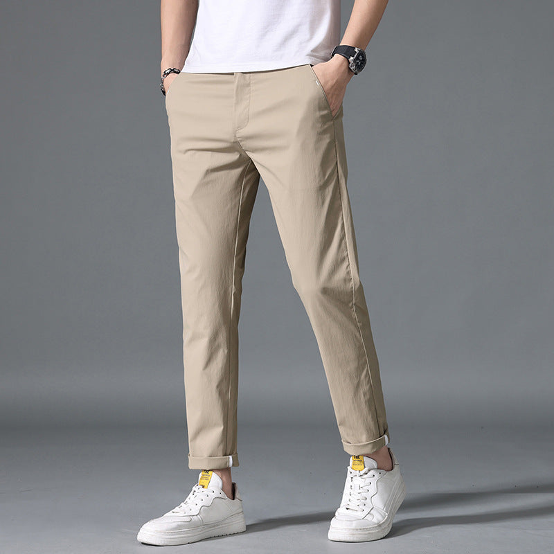 Herren modische Chino-Hose mit elastischem Bund und praktischen Taschen Echoarchiv