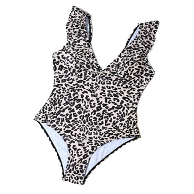Damen Schwimmanzug mit modischem Knoten-Detail und raffinierten Rüschen Echo Archiv