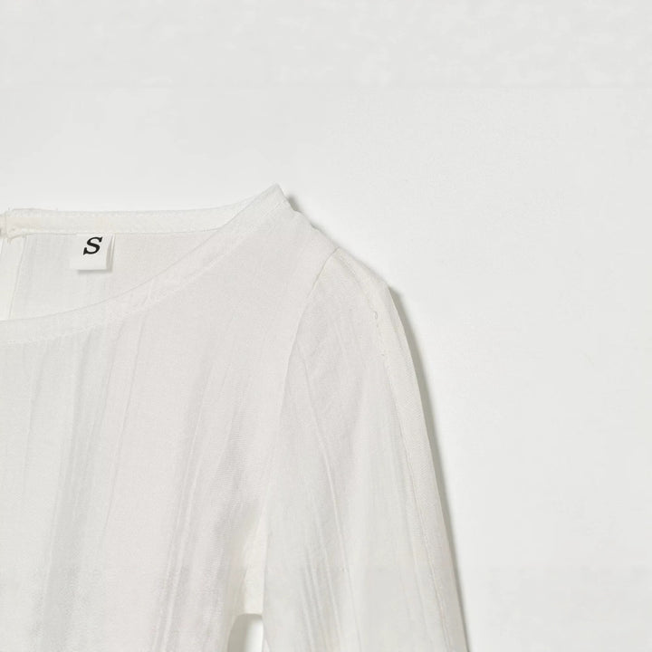 Damen Oversize-Bluse mit Ballonärmeln und Manschetten Echo Archiv