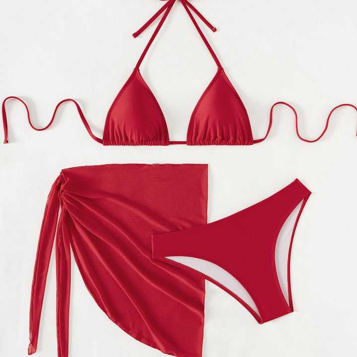 Damen Triangel-Bikini mit floralen Mustern und seitlichem Wickelelement Echo Archiv