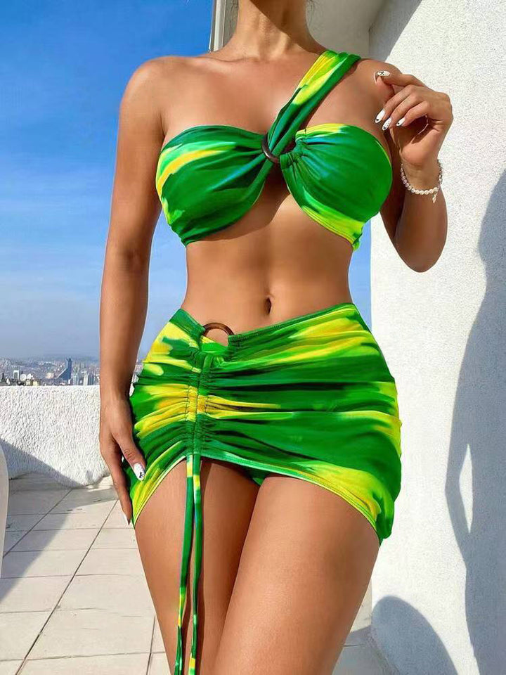 Damen Cropped Top und Minirock Set Echo Archiv