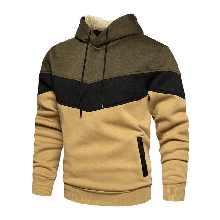 Herren Sportlicher Kapuzenpullover mit Echoarchivrnem Farbblockdesign und atmungsaktiven Eigenschaften Echoarchiv