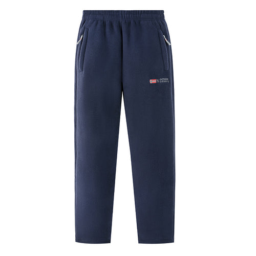 Damen Bequeme Thermo-Fleece-Jogginghose mit Gummibund und Reißverschlusstaschen Echo Archiv
