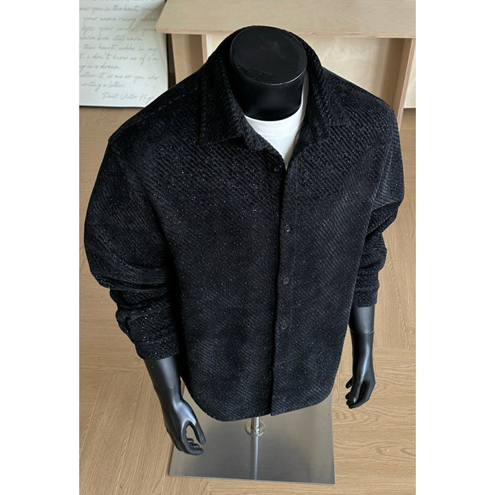 Herren Bedrucktes Langarmhemd Echo Archive