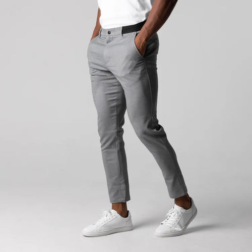 Herren elegante Slim-Fit Chinohose Echoarchiv