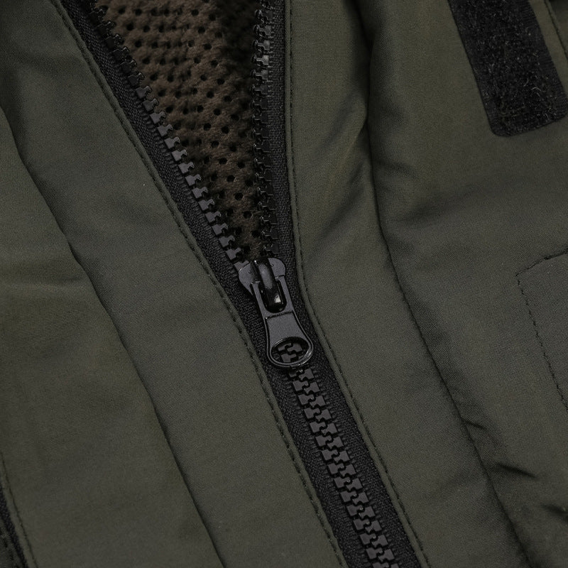 Herren nan robuster Outdoor-Parka mit Kapuze, wasserabweisendem Canvas, verstellbarer Taillierung und multifunktionalen Taschen Echo Archiv