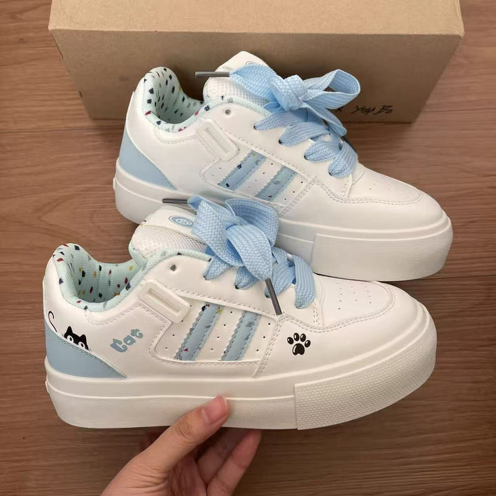 Damen Trendige Plattform Sneakers mit modischen Tiermotiven Echo Archiv