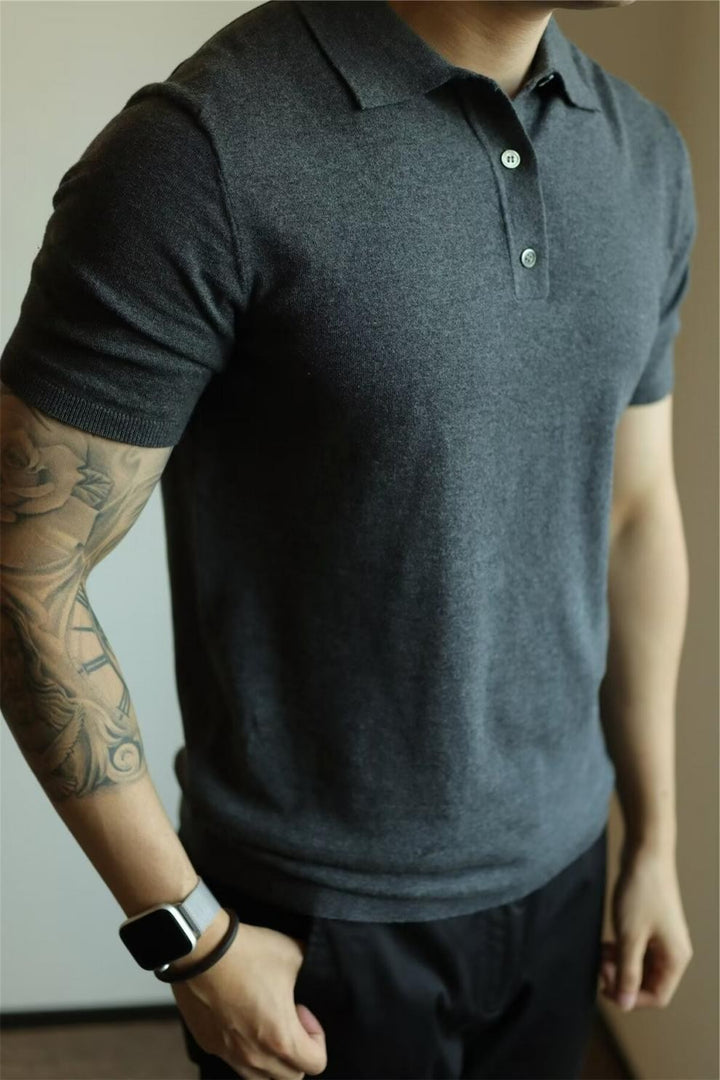 Herren Kurzarm Poloshirt aus hochwertiger Baumwolle Echo Archiv