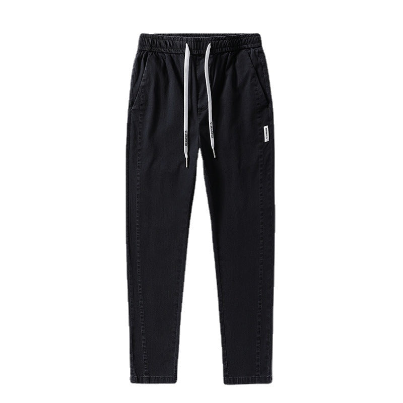 Herren bequeme Chinohose mit verstellbarem Bund und seitlichen Taschen Echoarchiv