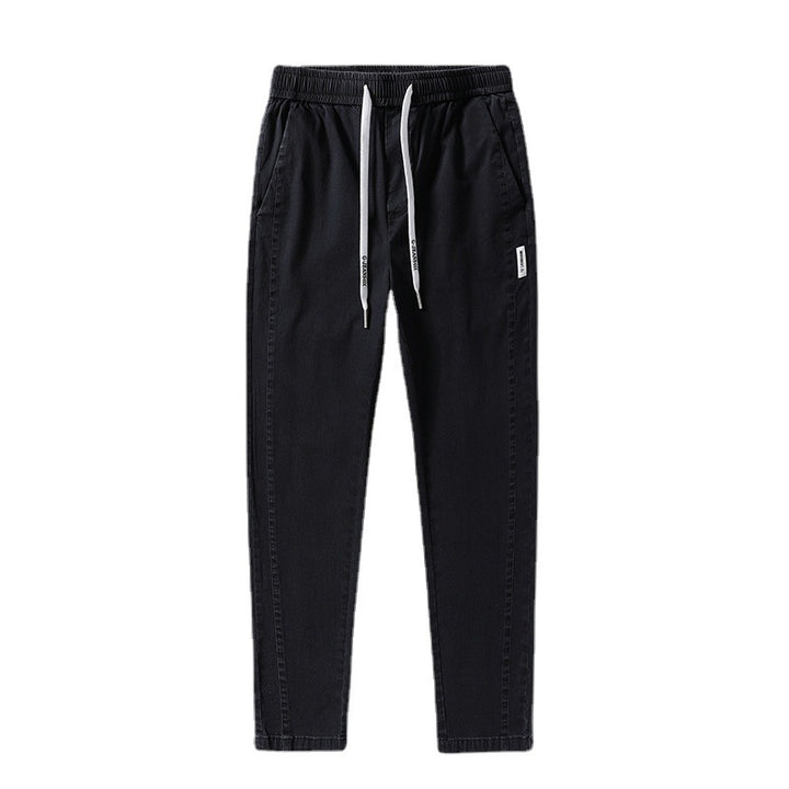 Herren bequeme Chinohose mit verstellbarem Bund und seitlichen Taschen Echoarchiv