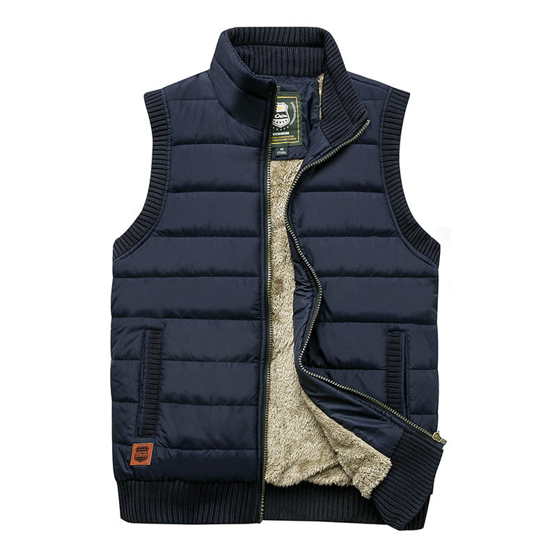 Herren Gepolsterte Thermo‑Steppweste mit Teddy‑Fleece‑Futter und Rippenbündchen Echo Archiv