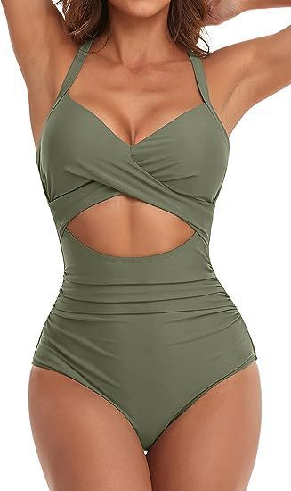 Damen Cut-Out Badeanzug Echo Archiv