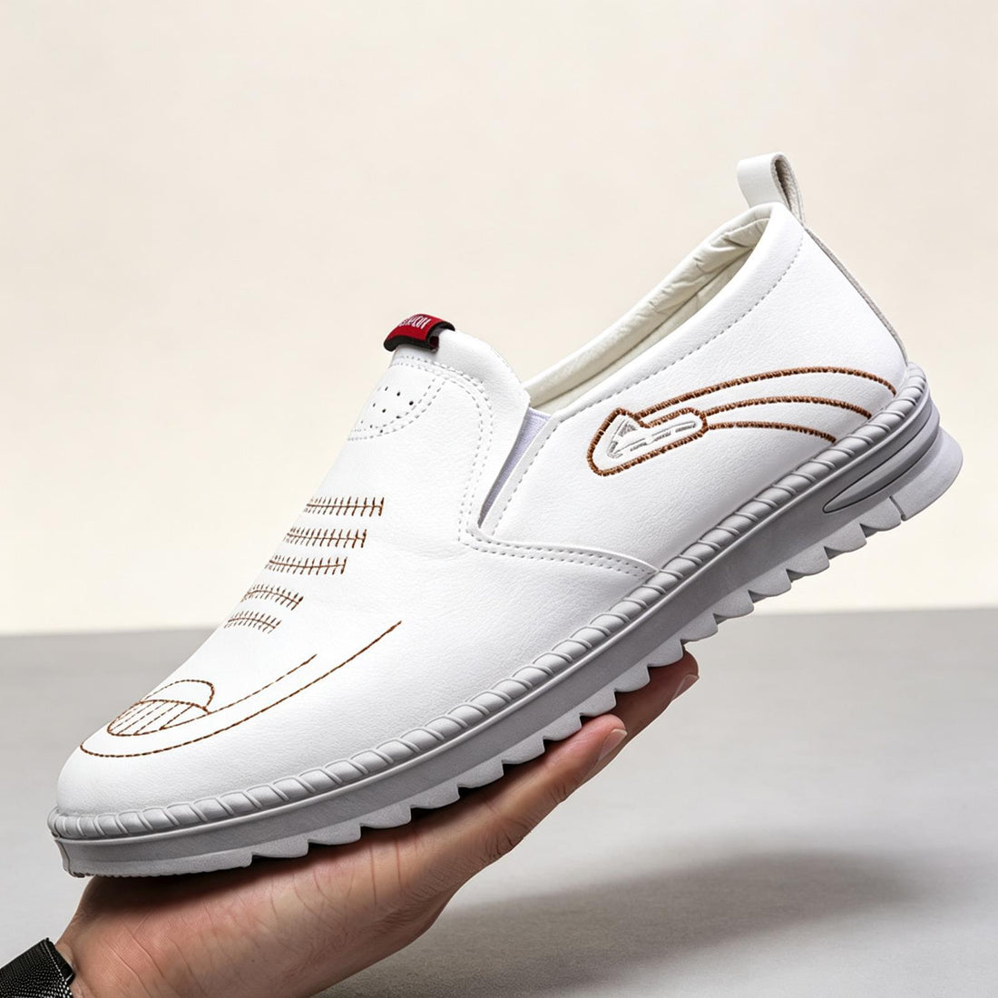 Herren Bequeme Slip-On Mokassins Echoarchiv