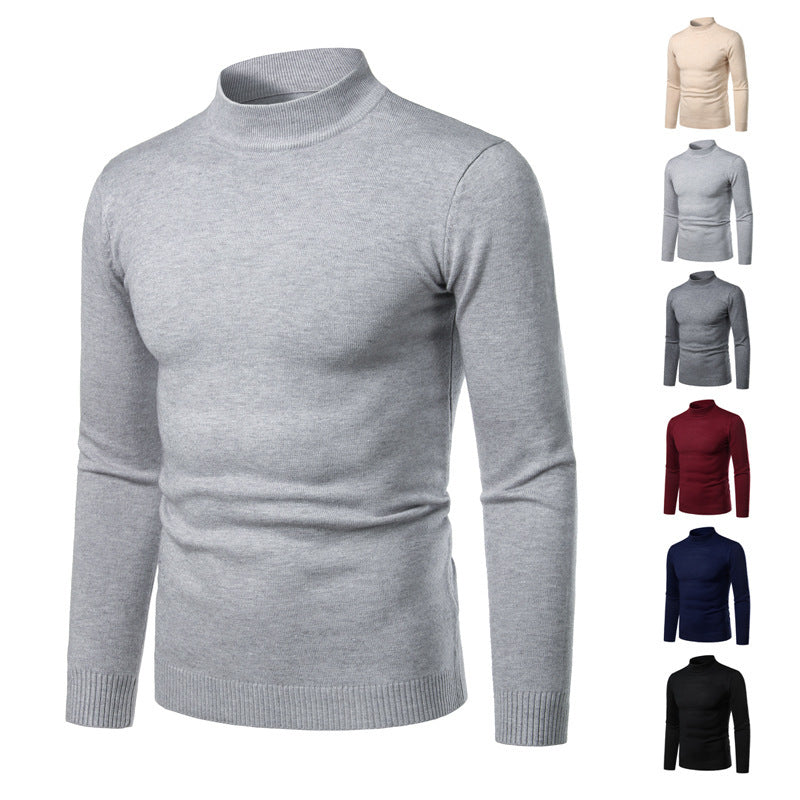 Herren warme Rollkragenpullover aus feinem Strickmaterial Echoarchiv