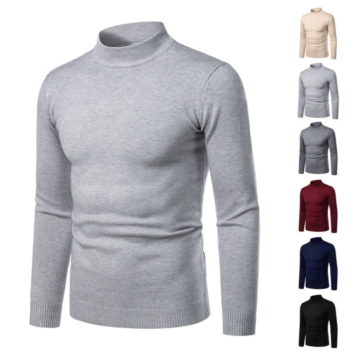 Herren warme Rollkragenpullover aus feinem Strickmaterial Echoarchiv