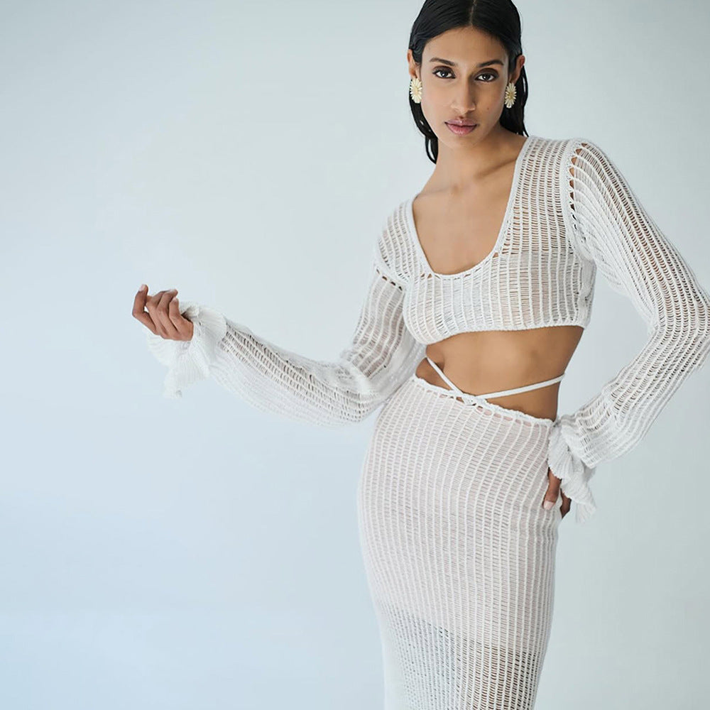 Damen elegantes und durchscheinendes Strandset Echo Archiv