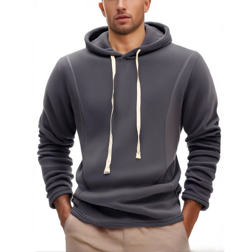Herren Fleece Kapuzenpullover mit modischem Schnitt und seitlichen Reißverschlüssen Echoarchiv