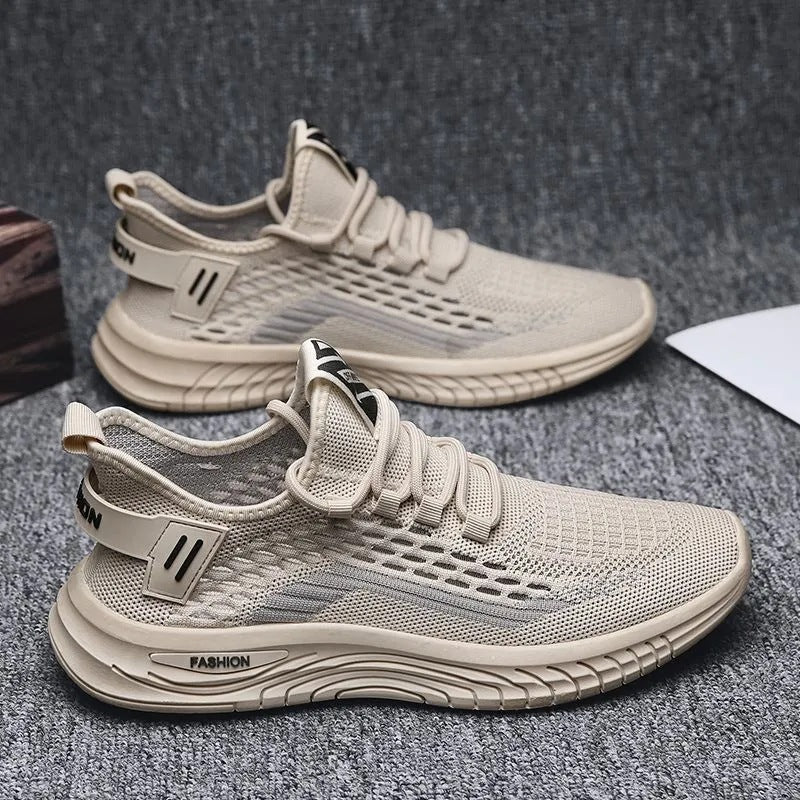 Herren Leichter Strick-Sneaker mit gepolsterter Komfortsohle und atmungsaktivem Mesh Echoarhiv