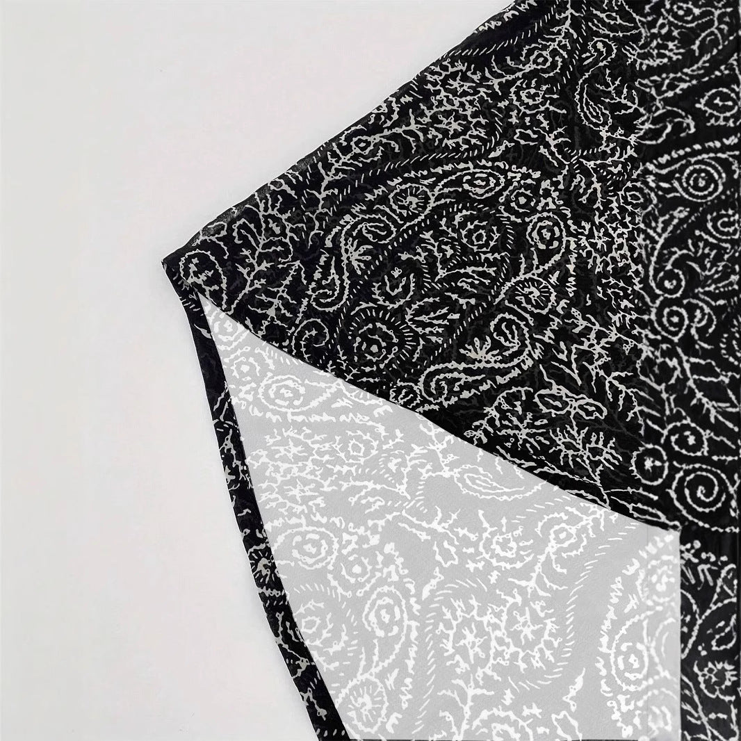 Damen Leichte Offene Kimono-Cardigan mit Paisley-Print – Veloura