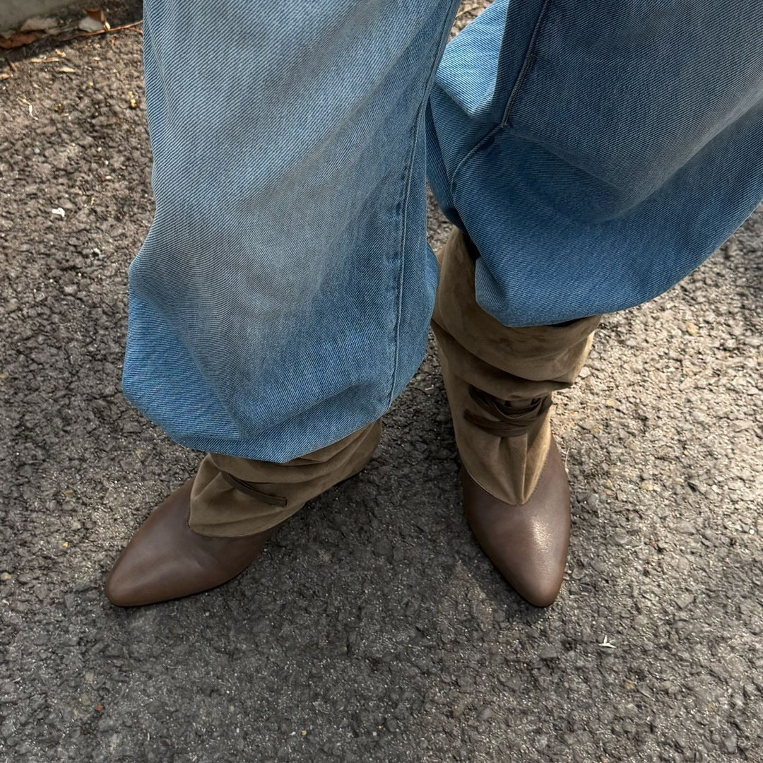 Damen Modische Ankle-Boots mit Schnürung – Varelle