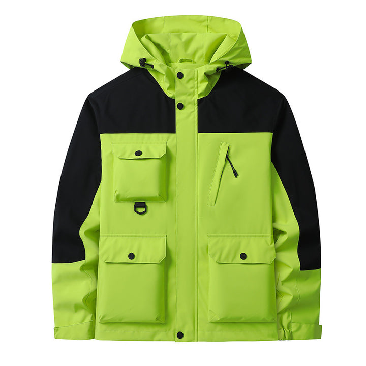 Herren Technische Utility-Fieldjacke mit Kapuze, Mehrfachtaschen und windabweisender Shell Echo Archiv