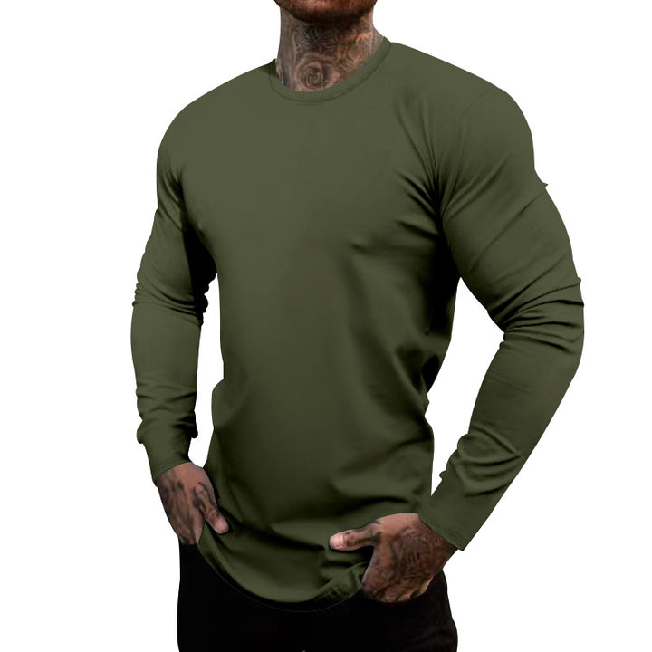 Herren Langarm-T-Shirt aus atmungsaktivem Material mit körperbetonter Passform Echoarchiv