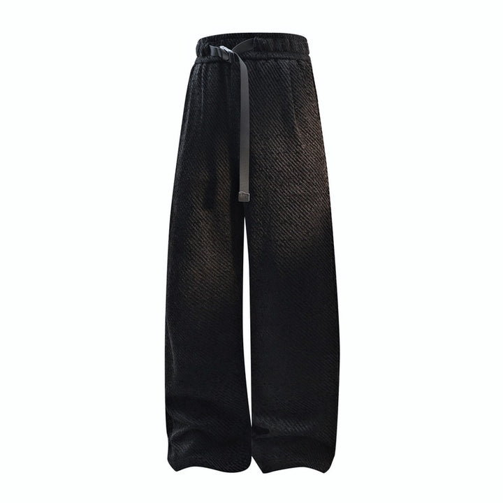 Damen breite Samt-Jogginghosen mit elastischem Bund, Kordelzug und lässiger Culotte-Passform – Avélisse