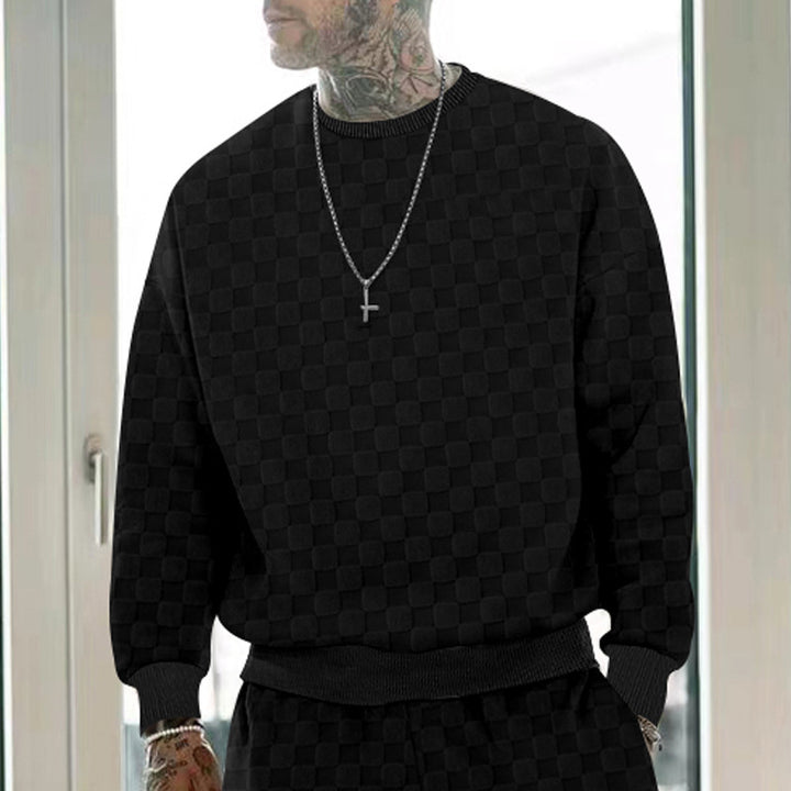 Herren modischer Sweatshirt mit strukturierter Oberfläche Echoarchiv