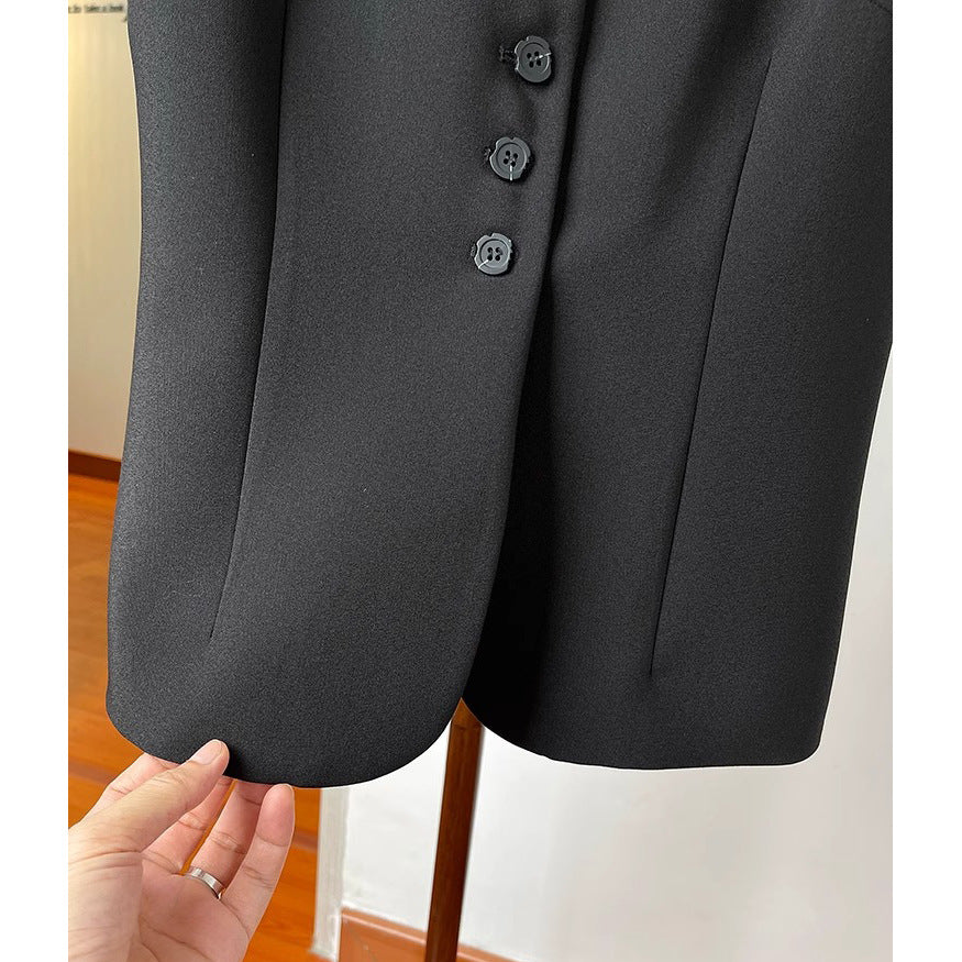 Damen Stilvolle ärmellose Blazer-Weste Echoarchiv